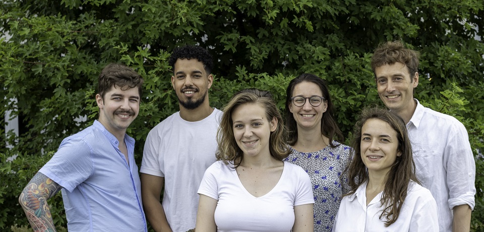 De gauche à droite: Quentin Pointet, Paul Rwakabayiza, Marie Pichard, Melinda Zufferey-Merminod, Térésa Lefèvre, Gijs Plomp.